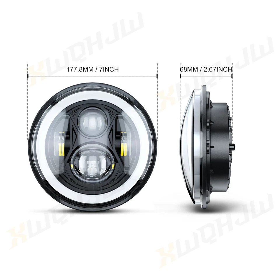 Faros LED RGB Halo para Ford Falcon Sedán Entrega 1961 1962-1965 2x 7 pulgadas Foto 2 de 4