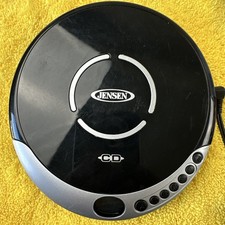 Jensen CD-60C Portable CD Player - Silver/Black Tested Working ,Walkman Disc Man