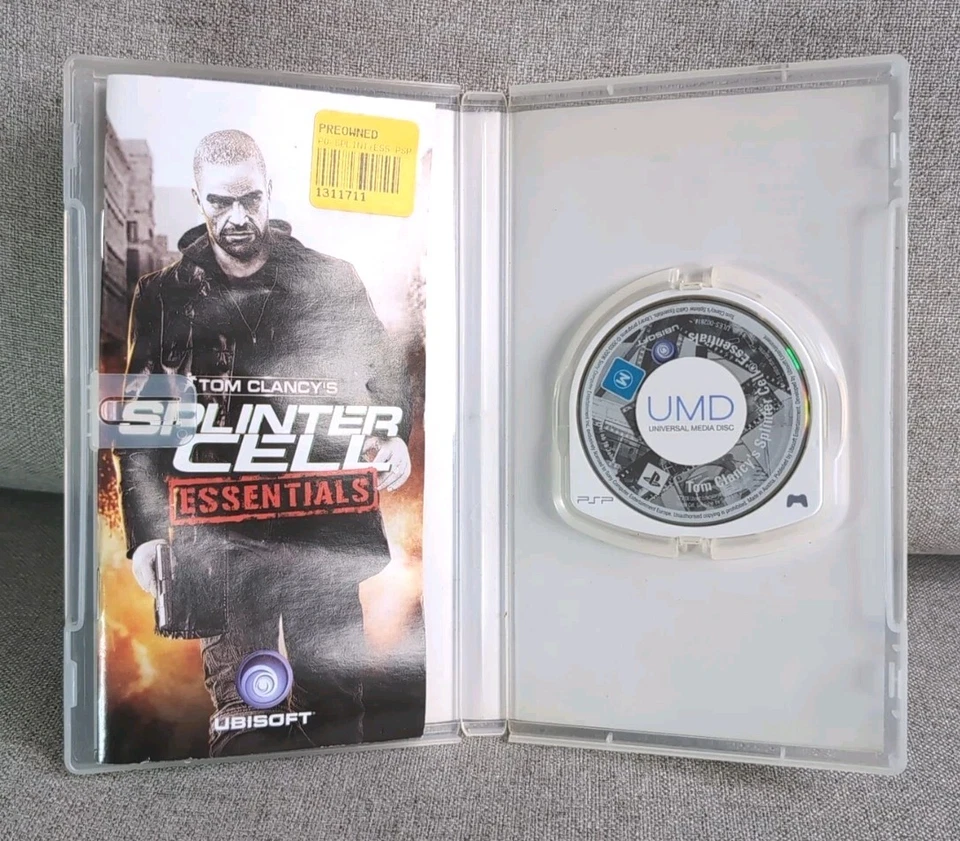 PSP Tom Clancy's Splinter Cell: Essentials + Manual Sony PSP Tested & Working - Image 3 of 3