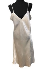 Vintage TJW by Mervyns 90s White Slip Dress Nightgown Large Bridal Valentines