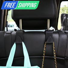 2pcs Car Seat Headrest Hook Organizer Hanger Purse Handbag Grocery Backpack Coat