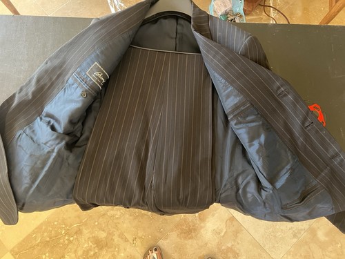 2 Piece Brioni Italy Millennio Delta Blue 3 Button Blazer Jacket & Pants 38 - Picture 8 of 17
