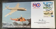 RAF Marshal of the RAF Sir Robert Freer signed JS(CC)44 RAF 80(4) 80th ann