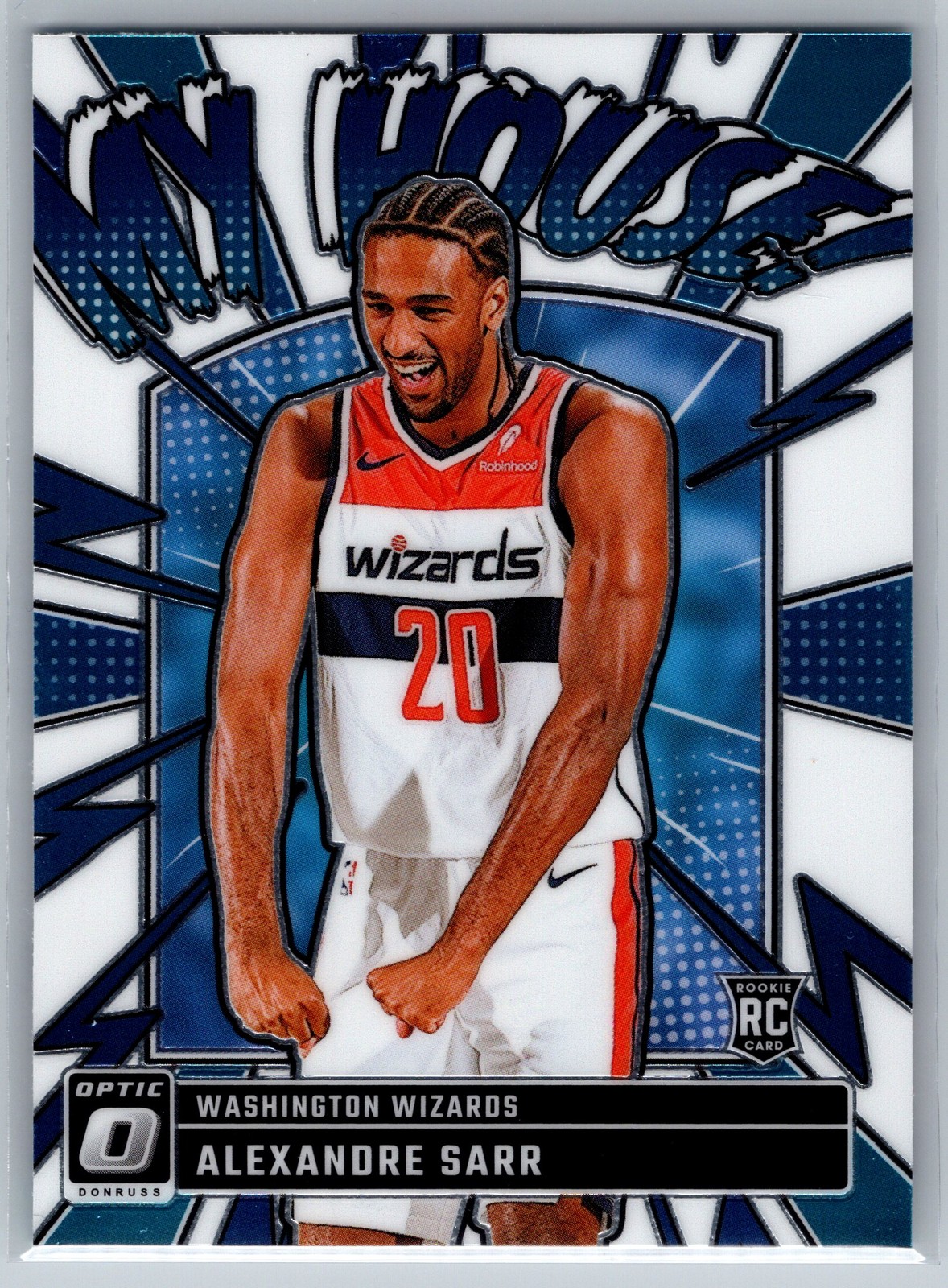2024 Donruss Optic Alexandre Sarr Rookie My House #9 Wizards