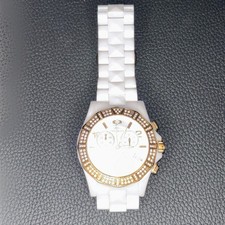 Precimax Luxury Women’s White Ceramic Chronograph Watch – Swiss Quartz Style