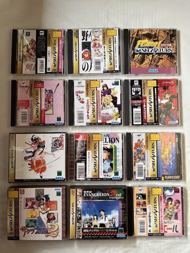 Sega Saturn Main Unit Hst-3220 12 Software, 2 Controllers And More - Picture 8 of 19