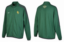 Nike Baylor Bears Championship Club Full Zip Jacket Men  s Green XL