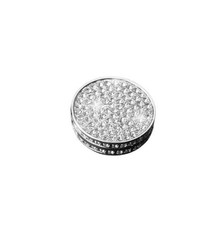 Car Interior Trim Bling Accessories Compatible Volume knob cover 1pc silver