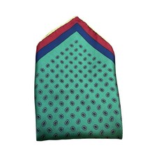Men  s Silk Handkerchief Pocket Square Paisley Pattern 17x17 Made in Italy