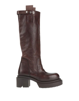 Rick Owens - Women - Leather Boots - Chocolate brown