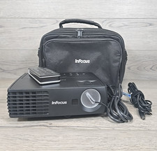 InFocus IN1112 Widescreen DLP Projector - 94 Lamp Hours - w/ Remote, Case, Cable