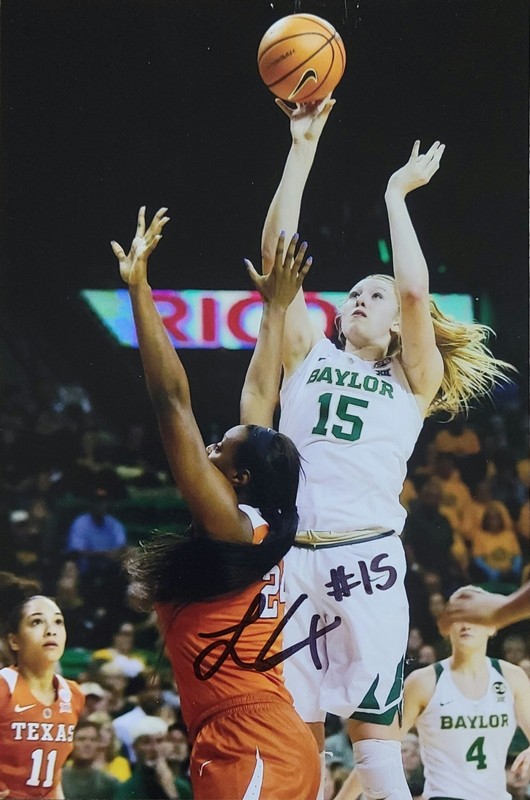 Lauren Cox signed Baylor Lady Bears 4x6 photo
