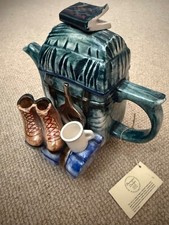 Seltener Rucksack/Rucksack Designer Teekanne von Richard Parrington mit Originaletikett
