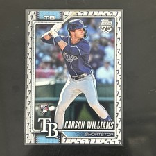 2026 Topps Series 1 Carson Williams Player Number Variation Rookie SSP /7 Rays