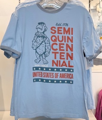 Disney Parks The Muppets Sam Eagle USA SEMIQUINCENTENNIAL T-Shirt MEDIUM New 