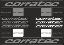 Bicycle Vinyl Frame Stickers Custom Compatible with CORRATEC Gray
