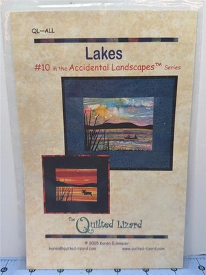 THE QUILTED LIZARD -  Quilt Pattern - LAKES - #10 In the Accidental Landscapes