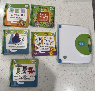 LeapFrog Leap Start With 5 Books Interactive Learning System & Pen Tested Works