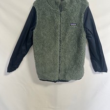 Patagonia Boys 4 in 1 Jacket Reversible Liner Youth Large Pile Fleece Full Zip