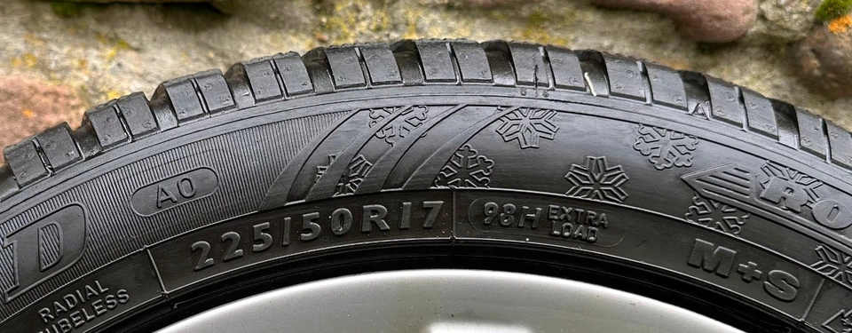4 Winterreifen Kompletträder Dunlop 225 / 50 R 17 auf Leichtmetallfelgen Rial   - Bild 3 von 4