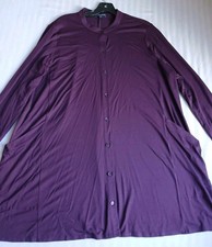 Eileen Fisher Sweater 1x Cardigan Relaxed Fit Layers Lagenlook Pockets Stretch