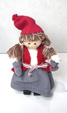 Original Butticki of Sweden Dolls Figurine Handmade Wood Cloth Christmas Winter