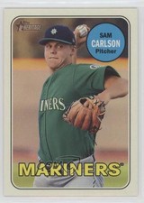 2018 Topps Heritage Minor League Edition Glossy Sam Carlson #23 4r2