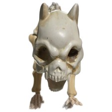 Halloween Skeleton Cat Prop Decoration Animated Spooky Creepy Pet