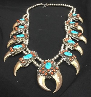 native american squash blossom necklace