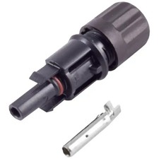 BKL Electronic 2800011 PV4 socket 2.5-6mm , IP68, 1500V black Content: 25 pcs.