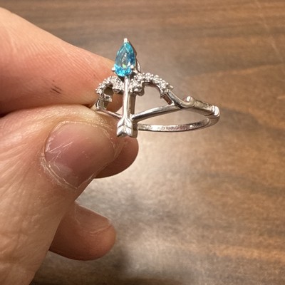Zales Disney Brave Enchanted Merida Sterling .925 Ring Size 9.75