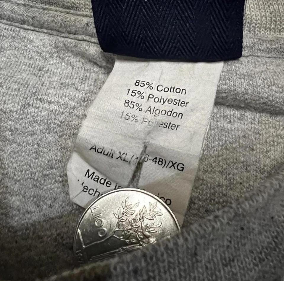 Fútbol Longhorns Vintage Universidad de Texas Gris Cuello Redondo Talla Grande Foto 4 de 4