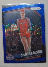 2025 Panini Prizm WNBA Shakira Austin Mystics Blue Velocity #81