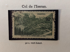 TIMBRES FRANCE  N° 358 COL DE L'ISERAN 1937  OBLITERE