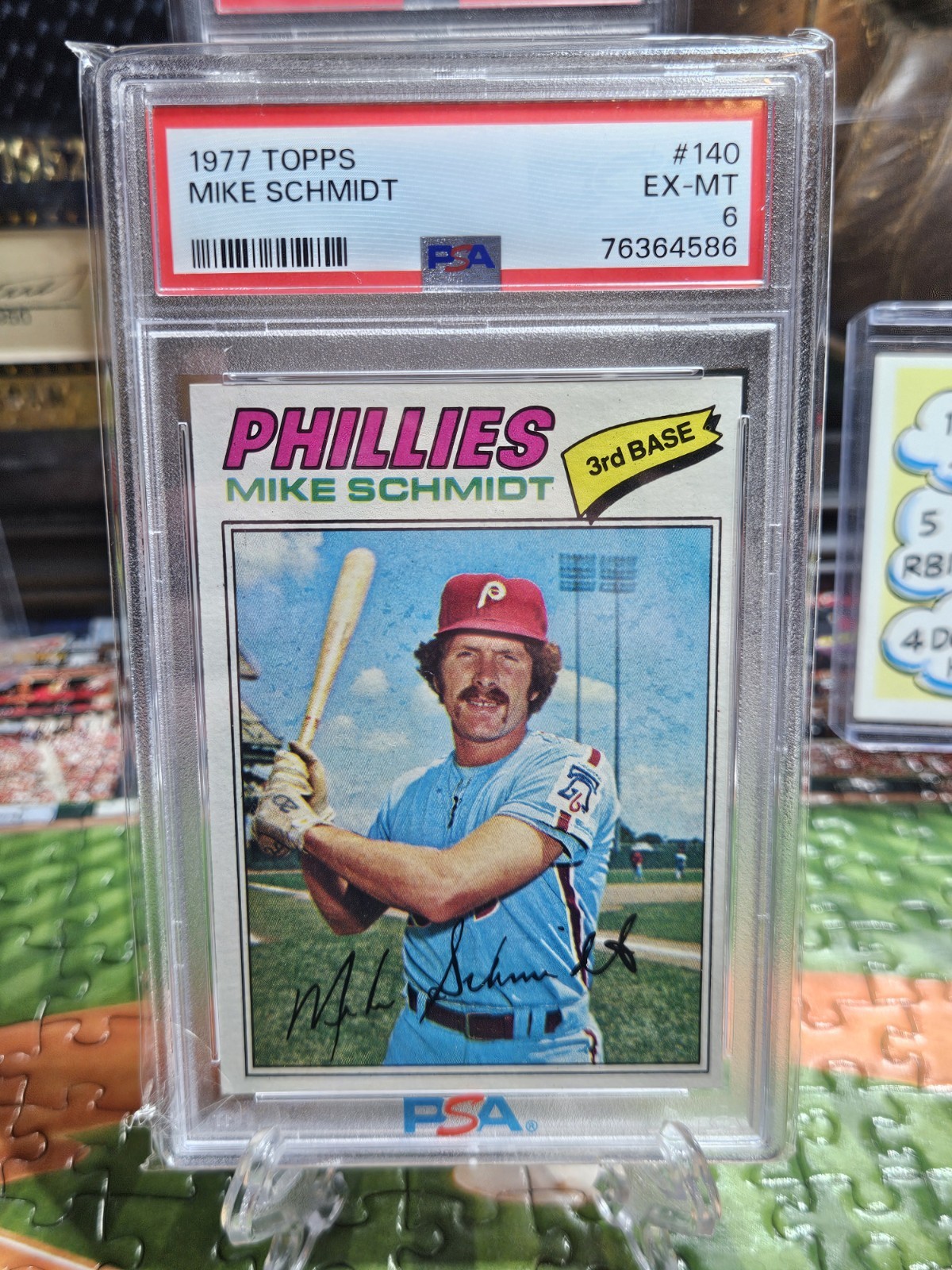 1977 TOPPS #140 MIKE SCHMIDT PSA 6