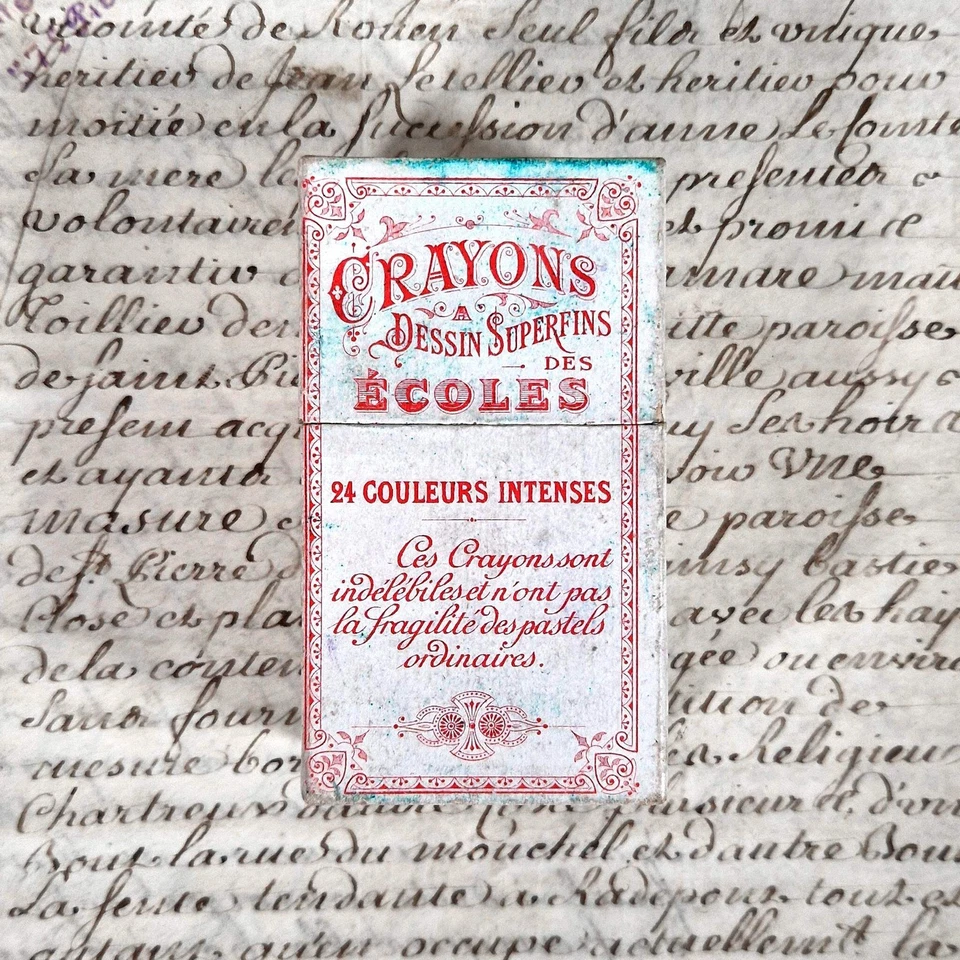 Boîte de crayons anciens « Raphaël » - Crayons à dessin - Photo 3/4