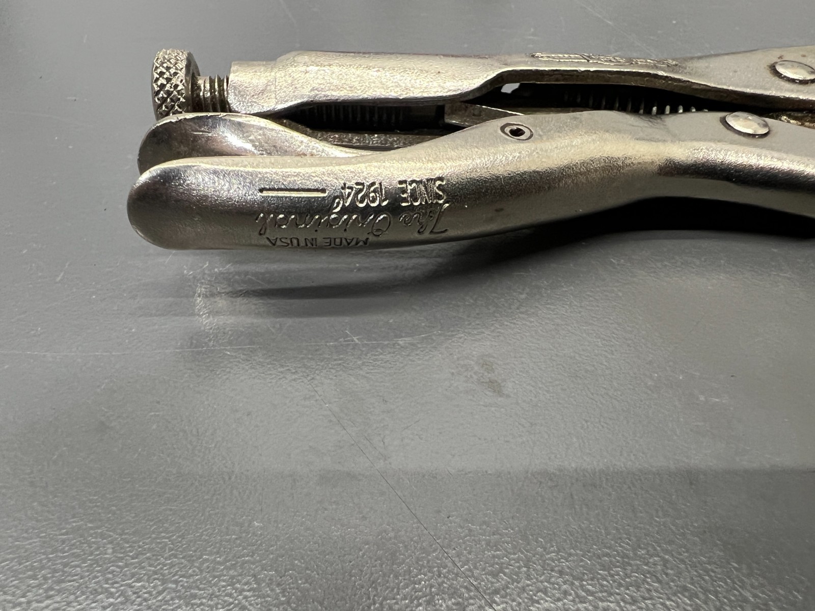 VINTAGE PETERSEN DEWITT VISE GRIP 4LN LONG NOSE LOCKING PLIERS - VGC - USA