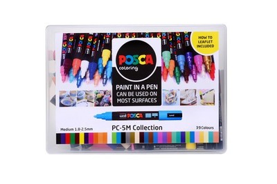 Posca Stifte PC-5M Medium Acryl Filzspitze farbig Permanent Lack Marker für Werbung