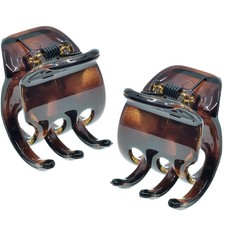 Paris NV123 French Hair Clip for , Small Set of 2 Tortoise Girls Hair Claw Cl...