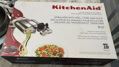 #ad #ad KitchenAid KSM1APC Spiralizer With Peel Core And Slice Attachment Plus 2 Xtra $44.99