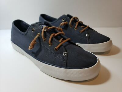 Rawhide SPERRY Woman's Sneakers STS95129 Core Navy Rawhide Laces - Size