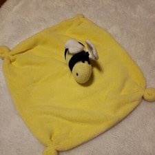 Burts Bees Lovey Bumble Bee Baby Security Blanket Yellow Lovey unisex