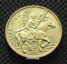 COIN OF POLAND - HISTORY OF POLISH CAVALRY XVII CENTURY WINGED CAVALRYMAN (UNC)