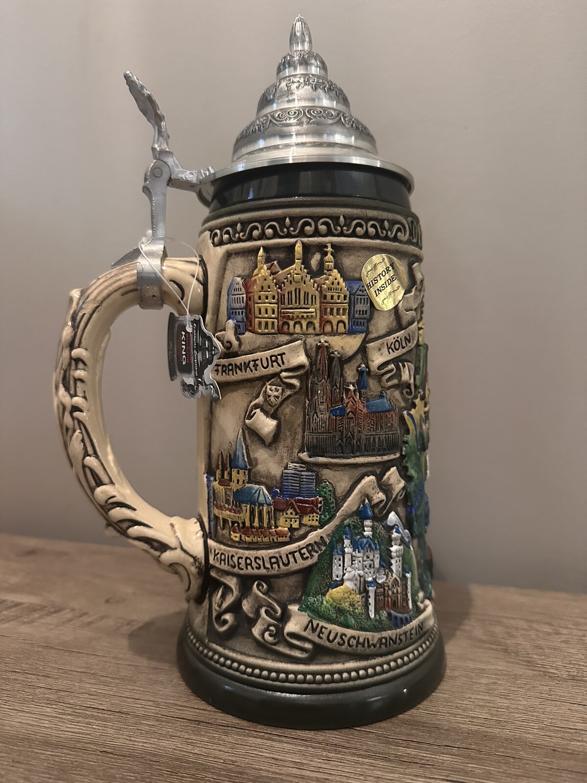 Disney Parks Epcot Beer Stein Original King Bierkrug Made In Germany eBay