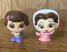 Disney Doorables Pixel Perfect Bonnie & Princess Belle Figure Lot 2024