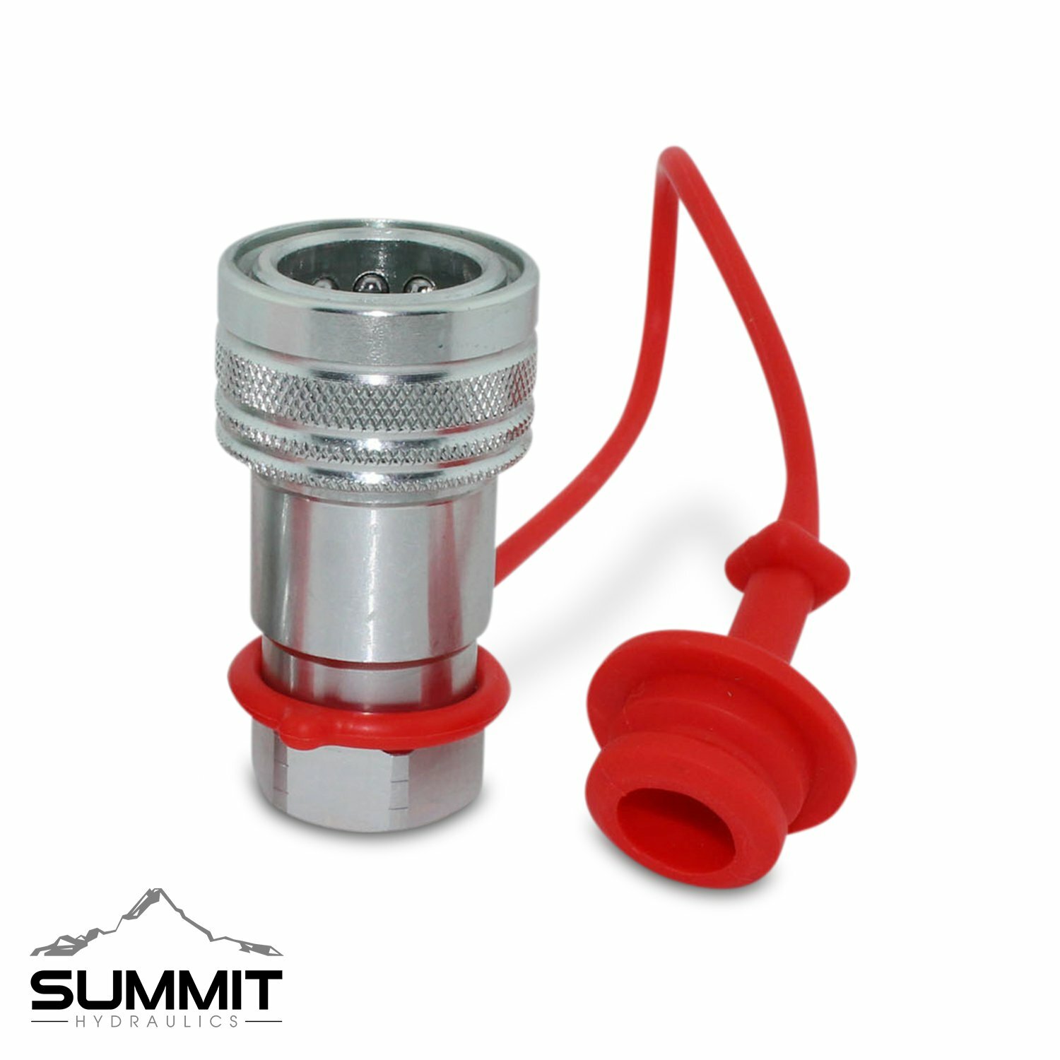 1/2&Prime; Ag Hydraulic Quick Connect Female Coupler, Ball Valve