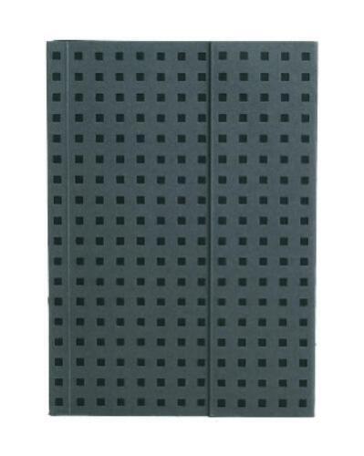 Ordinateur portable doublé papier blanc gris sur noir (Quadro) B6 (arrière rigide) (IMPORTATION BRITANNIQUE) - Photo 1/1