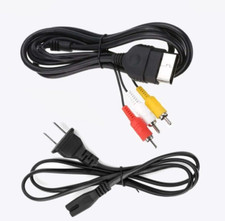 Power Cord and AV cable Hookup Bundle For Original XBOX 