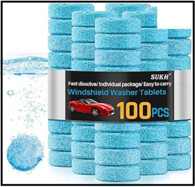 #ad Car Windshield Washer Tablets 100 PCS Washer Fluid Tablets Glass Cleaner Conce $10.48