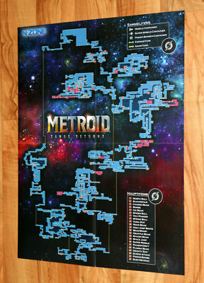 Super Mario Odyssey / Metroid Samus Returns Rare Poster 53x40cm
